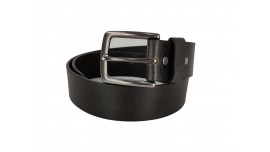 LC1202 38mm Width Black Unisex Leather Belt