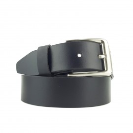 LC122 Black Oil-Pullup Full Grain Leather Belt